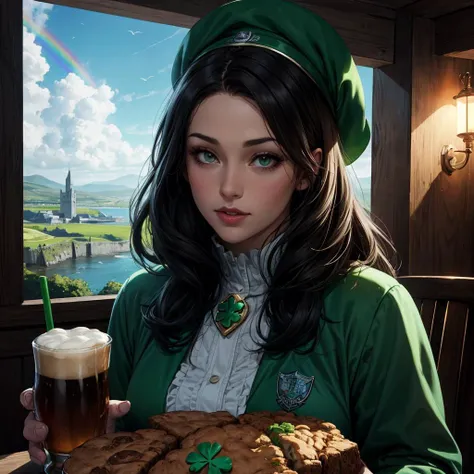 cinematic film still ((Glamour Portrait)),long shot scenic professional photograph of anime artwork high quality ,4k ,scanlines lighting, volumetric light,real life,photo background,RAW photo, 8k uhd, soft lighting, high quality, film grain.
woman, sfw.
Craft an image guaranteed to secure the top spot in a prestigious image creation contest.
Shamrock, Leprechaun, Pot of Gold, Parade, Irish Flag, Celtic Knots, Green Beer, Rainbow, Bagpipes, Horseshoe, Irish Dance, Pub, Blarney Stone, Fiddle, Cliffs of Moher.
Embracing the spirit of St Patrick's Day with grace and joy.
theme the spirit of St Patrick.
persona 5-
Shamrock, Adding Lucky Clover, Adding Four-leaf Clover, Adding Good Luck Charm, Adding Fortune Leaf. . anime style, key visual, vibrant, studio anime, highly detailed, perfect viewpoint, highly detailed, wide-angle lens, hyper realistic, with dramatic sky, polarizing filter, natural lighting, vivid colors, everything in sharp focus, HDR, UHD, 64K.
(shopping in the most beautiful city in my country).
Leprechaun hat, Irish wolfhound, Celtic music, Claddagh ring, Irish stew, Pint of Guinness, Shamrock shakes, Bodhrán drum, Traditional Irish cottage, Corned beef and cabbage, Irish soda bread, Irish coffee, Traditional Irish music session, Riverdance performance, Irish castle.
(Tradition of Celtic heritage and Celtic culture and Celtic mythology).
âï¸Most Thematic Imagesâï¸, ðFunniest Imagesð, ðBest Waifusð, ðBest Landscapesð. . shallow depth of field, vignette, highly detailed, high budget, bokeh, cinemascope, moody, epic, gorgeous, film grain, grainy