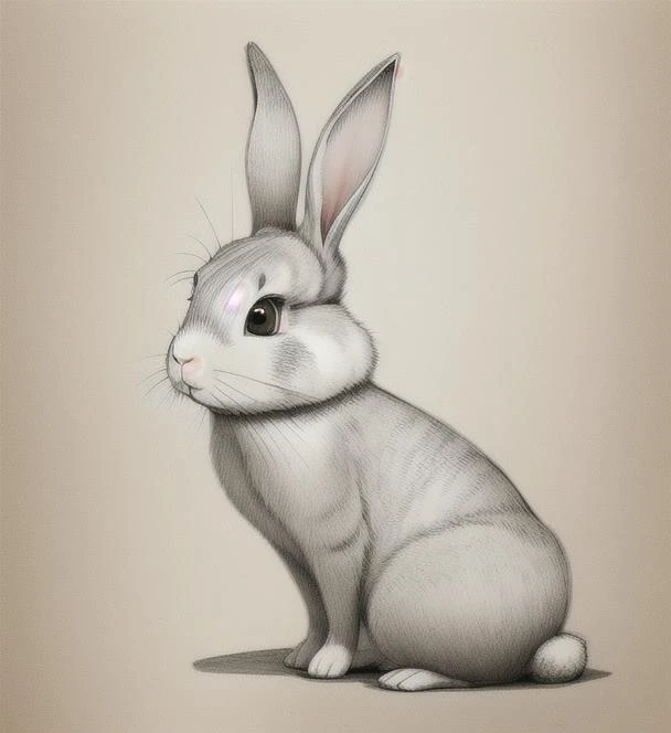 Draw rabbit,  background