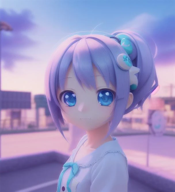 3D, cute, anime, background