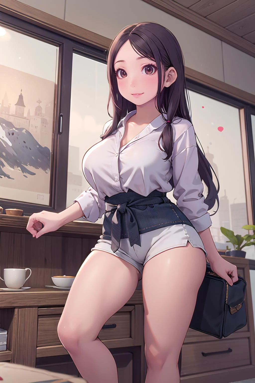 masterpiece, best quality,1girl,young girl,brown eyes,long hair,mesugaki smile,shiny skin,(nice leg line:1.3),thin waist,huge breasts,
BREAK
Interior designer, Trendy outfit, Interior design firm, Designing spaces, Choosing furniture, Collaborating with clients
BREAK
around crowd:1.1,depth of field,looking at viewer,from below,upper body