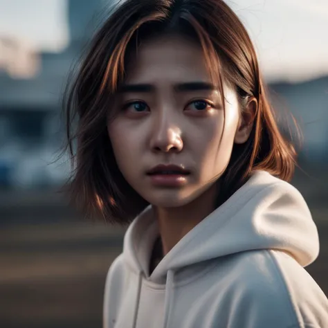 cinematic photo crying,running under one's eyes,
Pain, sadness, anger, resentment,
oppa girl,
looking at viewer,
(highly detailed white color skin and skin texture:1.0),(highly detailed eyes:1),
<lora:oppa girl:1>. 35mm photograph, film, bokeh, professional, 4k, highly detailed
