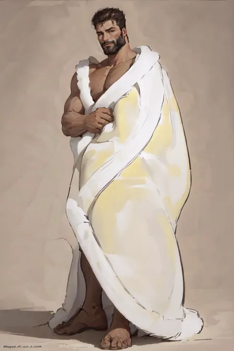 Highly detailed, High Quality, Masterpiece, beautiful, cozyblanket, simple background, <lora:Pos_CozyBlanket:1>, gigachad, <lora:Char_Sigmas_GigaChad:1>