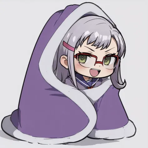 masterpiece, best quality, 1girl, solo, chibi, <lora:cozyblanket-nvwls-v1:1> cozyblanket, <lora:neon-nikke-richy-v1:1> neondef, serafuku, :D