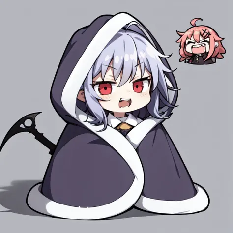 (colorful:0.9),(deailed:1.2),
ghost,
1girl,multiple_girls (toddler_child:1.2)
(chibi:1.2),dwarf,messy_hair,,ahoge,
oversized_object,
dark,ghost costume,sickle,(dethscythe:1.1)hood,
grim reaper
grin, open_mouth,loud_laughter,
thumbs_up,<lora:add_detail:0.3> <lora:cozyblanket-nvwls-v1:0.8> (cozyblanket,:1.1) chibi,