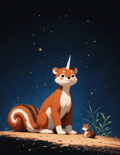score_9, score_8_up, score_7_up, score_6_up, source_anime, ((squirrel, unicorn horn, no humans)), light particles, <lora:Little_Tinies_Pony:1>