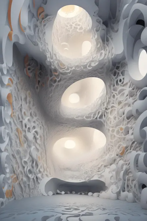 <lora:Mr_MC_S-ART_V1:1>,Mr_MC_S-ART_V1,Flowing curve,Flowing Space,insert,Three-dimensional sculpture,The ever-changing space,The light of God,(A circular space,The undulating ground),artist ,<lora:Mr_MC_indoorV1:0.35>,zaha,comic,color,8K