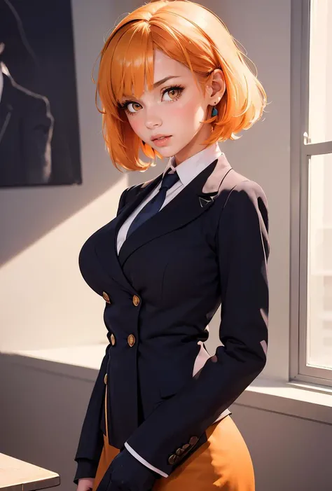 masterpiece, best quality,  Bold colors, vivid coloring, rich pigmentation, vibrant, dynamic tones, striking hues, absurd resolution, illustration, 8k, perfect shadows,perfect lighting,hdr, ambient lighting,realistic, ultra-realistic, full body shot, Photo realistic,(hyperrealistic:1)textured skin,shiny skin,skindentation, bigfaketits,beautiful body, (blush:1.2)milf,mature woman,disembodied limb, sick,kallen school uniform (((yellow school uniform))), buckle, collared shirt, dress shirt, yellow jacket, closed jacket, black miniskirt, green necktie, yellow belt, white shirt, white thighhighs, zettai ryouiki, (large breasts,hourglass body, thin waist,very slim waist)extremely detailed face,detailed eye makeup, detail face, nice detailed eyes,nice hands, perfect hands <lora:Code Geass - Kallen V2 @ kallen stadtfeld - school uniform - bunnygirl - swimsuit - cockpit - pilot suit:.70> <lora:beautifulDetailedEyes_v10:0.50> (realistic pupils,realistic iris:1) heavy eye makeup<lora:add_detail:.50> <lyco:GoodHands-beta2:.90><lora:Aesthetic-Portrait-V2:.50> (Background is hotel room)     <lora:ryanreos-lora-v1-32dim-3ep-naivae:.20>
