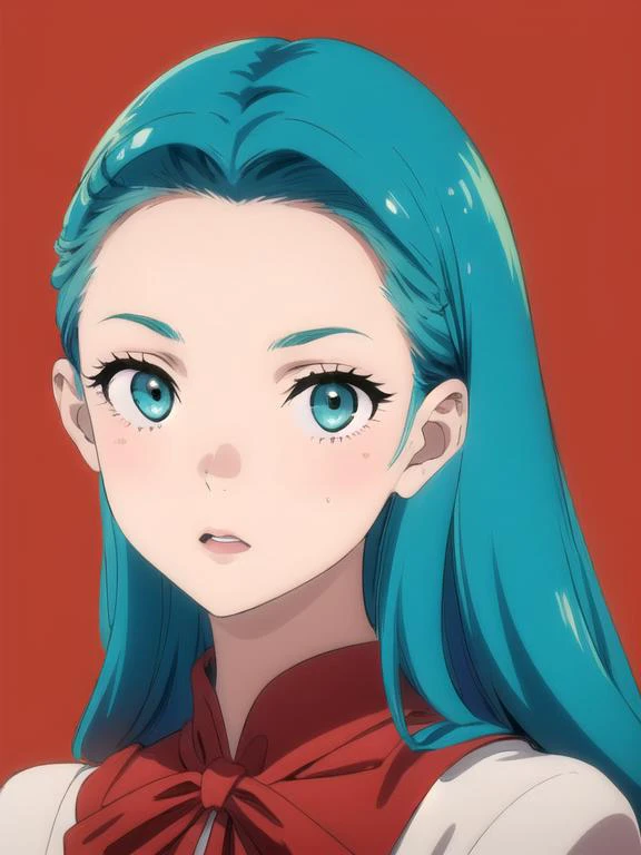 <lora:anri001:0.7> masterpiece, anri, 1girl, green hair, forehead, aqua eyes, solo, long hair, <lora:add_detail:0.5>, <lora:noline:0.3>, <lora:boldline:-0.3>, 1980s style, (anime: 0.91)