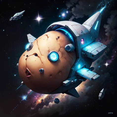 <lora:PotatoPunkAI_pruned:.9> PotatoPunkAI spaceship