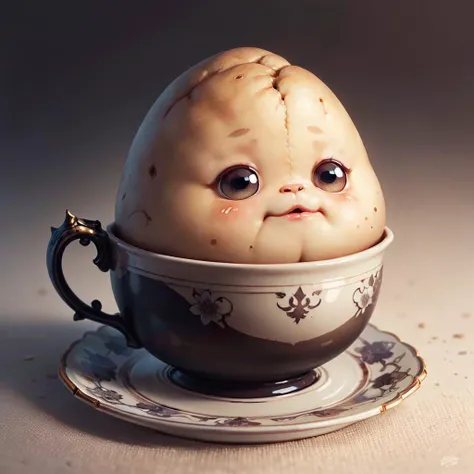 <lora:PotatoPunkAI_pruned:.9> PotatoPunkAI porcelain set