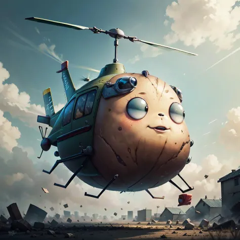 <lora:PotatoPunkAI_pruned:.9> PotatoPunkAI helicopter