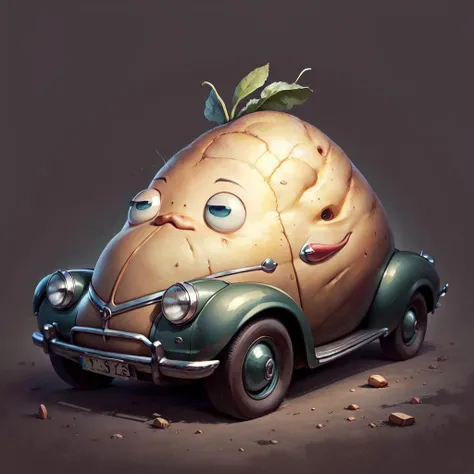 <lora:PotatoPunkAI_pruned:.9> PotatoPunkAI car