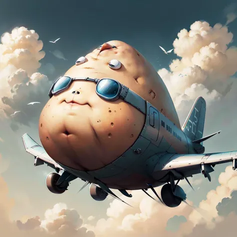 <lora:PotatoPunkAI_pruned:.9> PotatoPunkAI aircraft