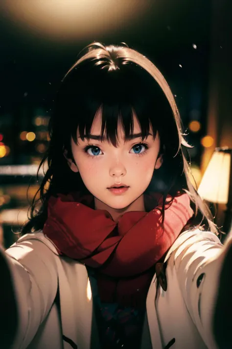 oil painting,impressionism,mksks style,academic classic portrait,3d,ultra_detailed,masterpiece,8k illustration,extremely detailed CG unity 8k wallpaper,best quality,absurdres,official art,dramatic lighting,detailed skin texture, detailed cloth texture, beautiful detailed face, intricate details, ultra detailed, rim lighting, side lighting, cinematic light, ultra high res, 8k uhd, film grain,best shadow, delicate, RAW,BREAK,
1girl,yukino_yukinoshita_yahariorenoseishunlovecomewamachigatteiru,long_hair, black_hair, red ribbon, blue_eyes, hair_ribbon,black blazer:1.3,white shirt,upturned eyes,worried:0.5,sad:0.8,embarrassed:0.4,blush:1.3,open mouth:0.4, big pupiles,upper body,looking up:1.3,looking at viewer:1.5,from front,BREAK,
midnight:1.4,dark,road,outside,under light,IncrsChkWarmingMeme, reaching towards viewer,winter clothes, red scarf,from above:1.3,front,from above, pov,snow,
<lora:Katsura Masakazu_v3:0.8>, <lora:hipoly_3dcg_v7-epoch:0.1>, <lora:flat2:0.8>, <lora:yukino_yukinoshita_v2:0.9> <lora:okudamayuko_lora:0.3> ,<lora:PovCheekWarmingMemeV3:0.9> <lora:spotlight:0.4>, <lora:nighttime_v1:0.7>