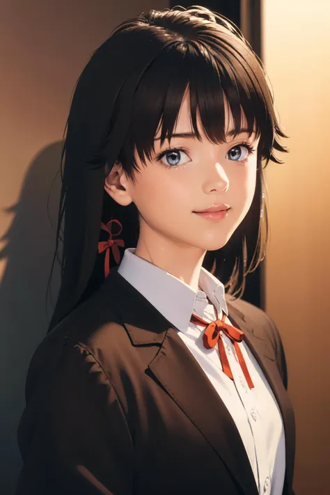 mksks style,academic classic portrait,3d,ultra_detailed,masterpiece,8k illustration,extremely detailed CG unity 8k wallpaper,best quality,absurdres,official art,dramatic lighting,detailed skin texture, detailed cloth texture, beautiful detailed face, intricate details, ultra detailed, rim lighting, side lighting, cinematic light, ultra high res, 8k uhd, film grain,best shadow, delicate, RAW,BREAK,
1girl,yukino_yukinoshita_yahariorenoseishunlovecomewamachigatteiru,long_hair, black_hair, red ribbon, blue_eyes, hair_ribbon,black blazer:1.3,white shirt,sad,smile:0.6,closed mouth,big pupiles,upper body,
night,under light,
<lora:Katsura Masakazu_v3:0.8>, <lora:animetarotV51:0.8>, <lora:hipoly_3dcg_v7-epoch:0.1>, <lora:flat2:0.7>, <lora:yukino_yukinoshita_v2:0.9> <lora:okudamayuko_lora:0.3> <lora:backlighting:0.5>