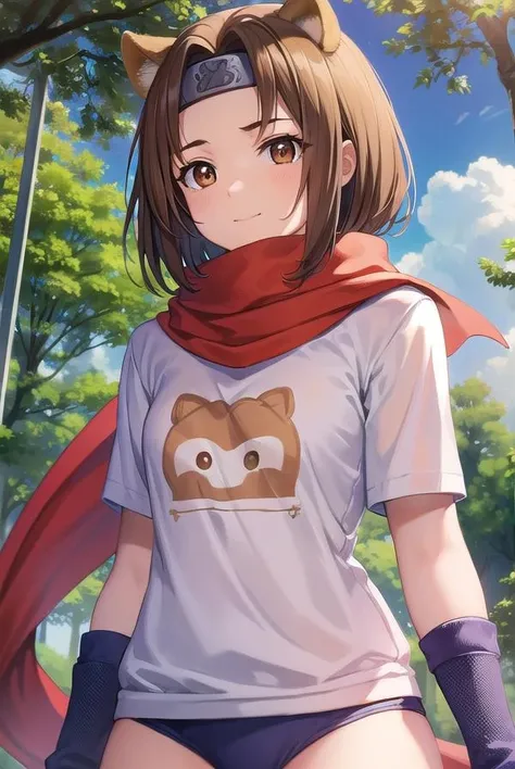 arcanaheartkonoha, <lora:arcana heart konoha-lora-nochekaiser:1>,
arcana heart konoha, animal ears, brown hair, dog ears, (brown eyes:1.5), (parted bangs:1.5), headband, smile,
BREAK buruma, gym uniform, scarf, tail, short sleeves, shirt, white shirt, red scarf, thighhighs,
BREAK outdoors, forest, nature, sun, sky, clouds, grass, trees,
BREAK looking at viewer, (cowboy shot:1.5),
BREAK <lyco:GoodHands-beta2:1>, (masterpiece:1.2), best quality, high resolution, unity 8k wallpaper, (illustration:0.8), (beautiful detailed eyes:1.6), extremely detailed face, perfect lighting, extremely detailed CG, (perfect hands, perfect anatomy),