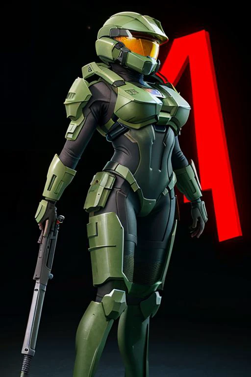 4K, Masterpiece, highres, absurdres,
edgHalo, solo, 1girl, standing, full body, female focus, armor, helmet, black background, clenched hands, science fiction, power armor,
<lora:edgHalo:1>,