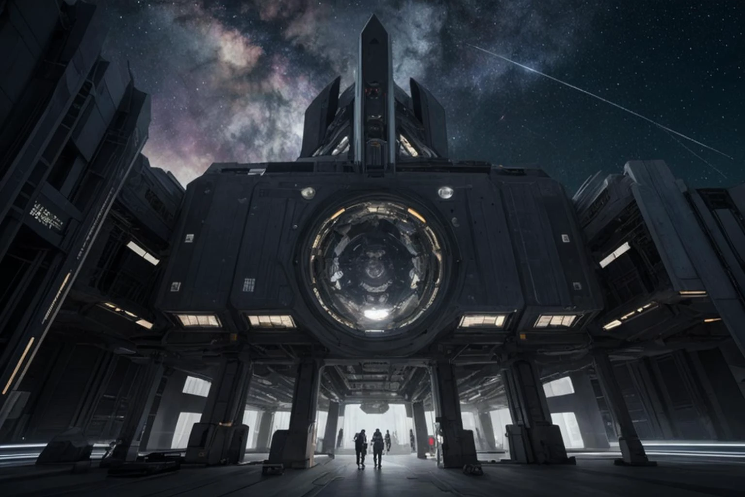 HDR photo, exterior futuristic space station being built, space, stars, nebula, intricate, detailed, science_fiction,
high dynamic range, vivid, rich details, clear shadows and highlights, realistic, intense, enhanced contrast, highly detailed, masterpiece, absurdres, detailed skin, cinematic lighting,
