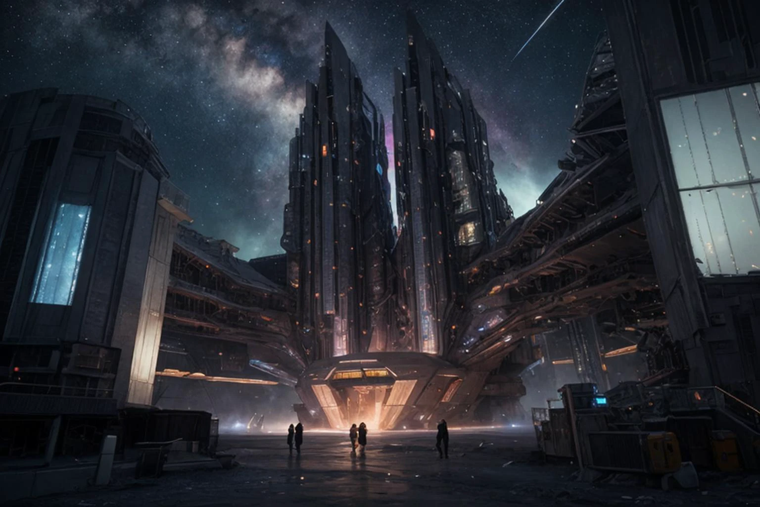 HDR photo, exterior futuristic space station being built, space, stars, nebula, intricate, detailed, science_fiction,
high dynamic range, vivid, rich details, clear shadows and highlights, realistic, intense, enhanced contrast, highly detailed, masterpiece, absurdres, detailed skin, cinematic lighting,