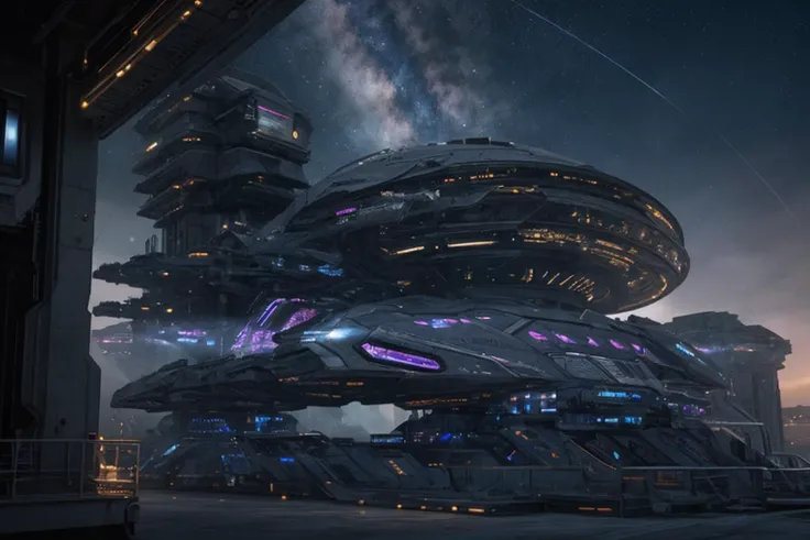 HDR photo, exterior futuristic space station being built, space, stars, nebula, intricate, detailed, science_fiction,
high dynamic range, vivid, rich details, clear shadows and highlights, realistic, intense, enhanced contrast, highly detailed, masterpiece, absurdres, detailed skin, cinematic lighting,