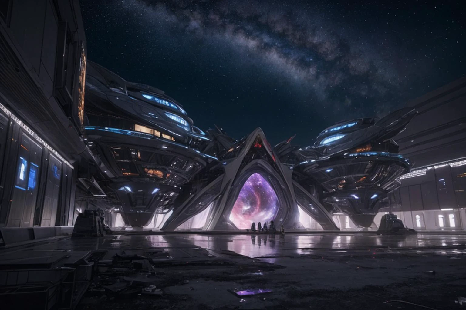 HDR photo, exterior futuristic space station being built, space, stars, nebula, intricate, detailed, science_fiction,
high dynamic range, vivid, rich details, clear shadows and highlights, realistic, intense, enhanced contrast, highly detailed, masterpiece, absurdres, detailed skin, cinematic lighting,