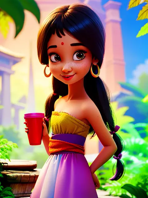 shanti, 1girl, solo  <lora:ShantiJungleBook1-10:1>