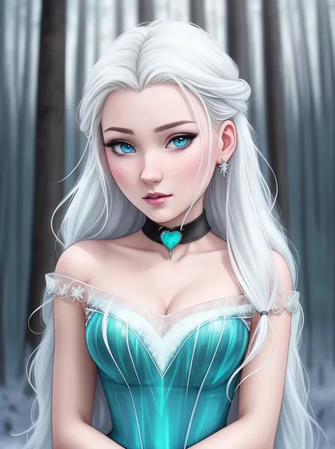 (Digital Artwork:1.3) of (Detailed illustration:1.3) frozen heart elsa, young woman, (wear ice dress:1.3), (blue eye:0.5), (long blonde hair:1), (forest:1.3), choker, (piercing:1.2), art, (hdr:1.3), (muted colors:1.2), dramatic, complex background, cinematic, filmic, (artstation:0.8), <lora:amy1.5:1>,(by Artist Conrad Roset:0.8),(by Artist H.R. Giger:0.8),(by Artist Greg Rutkowski:1),CGSociety,ArtStation,(Yuccie Art:0.8),(CGI Art:1),close portrait,(manga:1.3),beautiful,attractive,handsome,trending on ArtStation,DeviantArt contest winner,CGSociety,ultrafine,detailed,studio lighting