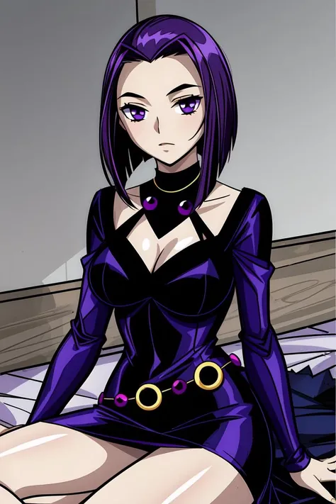 <lora:GoodHands-vanilla:1> ,   <lora:add_detail:1>, ((masterpiece)), (best quality:1.7), <lora:Raven V4:0.6> raven, teen, purple hair, purple eyes,