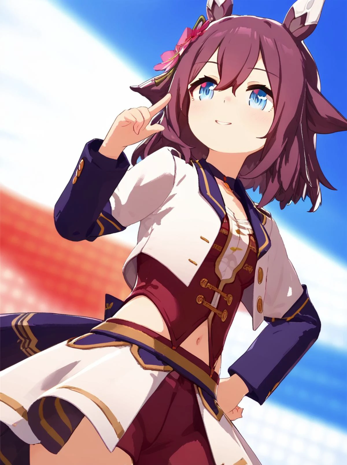 score 9, score 8 up, score 7 up, rating questionable,
detailed background,
<lora:chiyono.pony:1>,
chiyono, race,
medium breasts, wide hips, shiny skin,
smile,
outdoor,