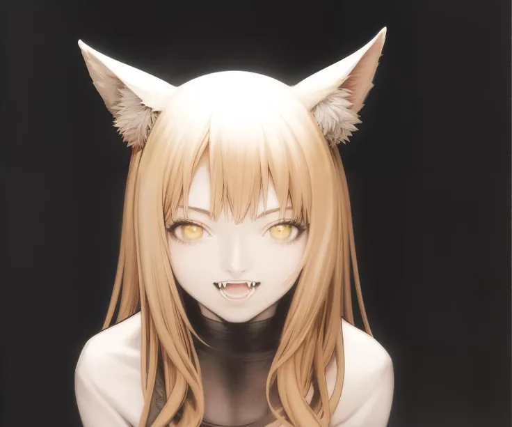 <lora:Claymore-NAI-LyCORIS-512px:0.9>
1girl, solo, portrait, cat_ears, finely detailed yellow eyes, \:\3, \:\D, fangs