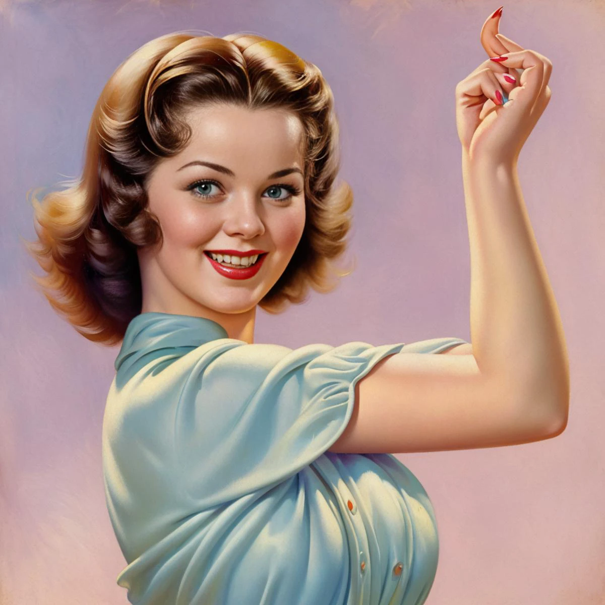 <lora:pinup:1>pinup of a happy young girl, highly detailed, masterpiece