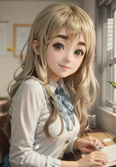 <lora:K-On:0.8>, Tsumugi, smirk, (gorgeous, beautiful, enchanting:1.3)