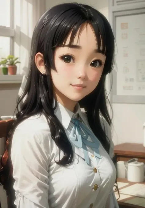 <lora:K-On:0.8>, Mio, smirk, (gorgeous, beautiful, enchanting:1.3)