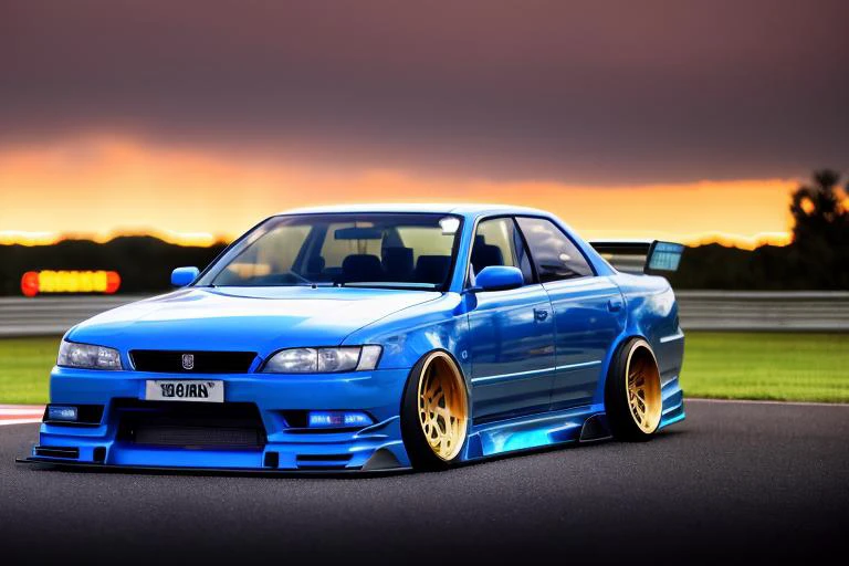 (STANCE), masterpiece,best quality,official art,extremely detailed CG unity 8k wallpaper,illustration, light,car, bright, sports car, vehicle focus, road, ((need for speed)),((NFS)), moving, wet, (((night, midnight))),neon lights,drift, <lora:MARKII:0.8>, (MARKII)