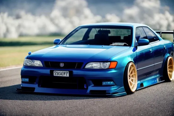 (STANCE), masterpiece,best quality,official art,extremely detailed CG unity 8k wallpaper,illustration, light,car, bright, sports car, vehicle focus, road, ((need for speed)),((NFS)), moving, wet, (((night, midnight))),neon lights,drift, <lora:MARKII:0.8>, (MARKII)