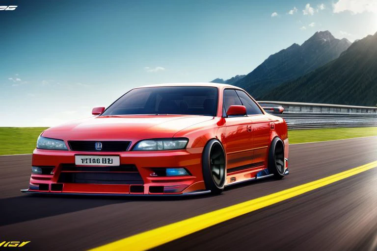 (STANCE), masterpiece,best quality,official art,extremely detailed CG unity 8k wallpaper,illustration, light,car, bright, sports car, vehicle focus, road, ((need for speed)),((NFS)), moving, wet, (((night, midnight))),neon lights,drift, <lora:MARKII:0.8>, (MARKII)