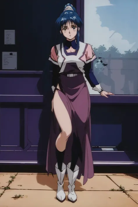 masterpiece, best quality, solo,1girl,looking at viewer, anime style, full body,
<lora:nataruma:0.8>nataruma,white boots, short boots,long dress,