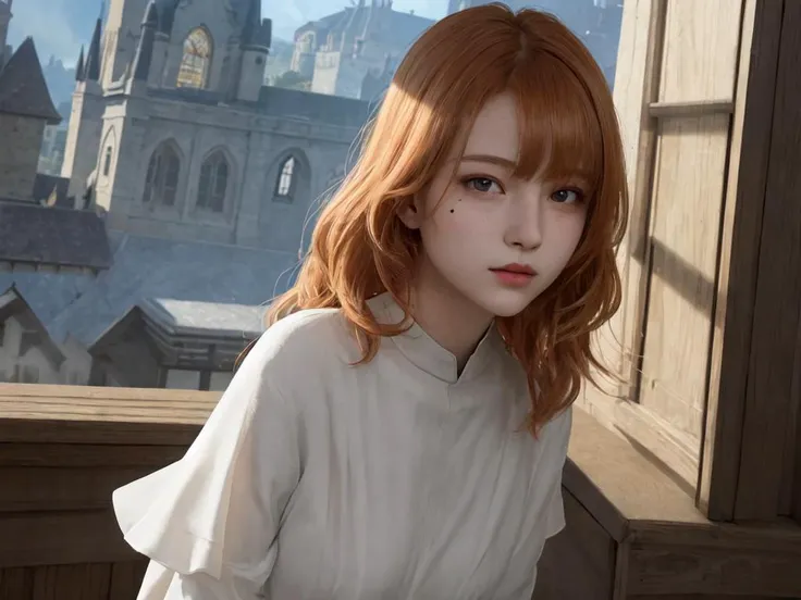 cute girl photo realistic, kawaii petite minor 1girl 13yo eyeliner skindantation (a mole under the right eye) large breasts (eyes visible through hair) +++, +++
gradient eyes,
light orange hair,
medium hair ,
twin ponytails,
wavy hair ,
hair over eyes, covered eyes, blunt bangs,
sideburns ,
:o,
,
+++, full body , +++ extremely quality deep-silky-healthy-lackwarm-foundational-soft-skin high resolution, contrapposto glow shine like opal magnificent photo realistic ray trace depth of field <lora:_hipoly3DModelLora_v20:0.3:NF> hiqcgbody ++ Faint lips,UC:realistic, cinematic lighting cinematic angle Girl at the front dynamic pose, nun Monastic clothes frock, Gaslight, glare, window light, perfect darkness, perfect shadow, fantasy city, in the square of the castle town, outdoor, in medieval main street