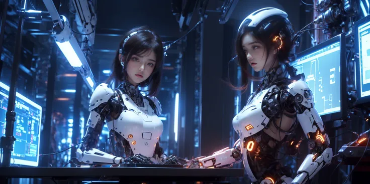 Intricate 3D rendered female robot, with exquisite ceramic contours, robot, robot parts, 150 mm, beautiful studio soft light, edge light, vivid details, luxurious cyberpunk, lace, surrealism, anatomy, facial muscles, cable, microchip, elegant, beautiful background, HR Giger style, 8k, masterpiece, illustration, very delicate, very delicate, very delicate, very delicate, very delicate, very delicate, very delicate, very exquisite, very exquisite, very exquisite, very delicate Very delicate, very delicate, very delicate , very exquisite, very delicate, very delicate, very delicate, very exquisite, very exquisite, very exquisite, very exquisite, very delicate, very complex and exquisite, CG, Unity, wallpaper (wallpaper), realism: 1.37), human, exquisite detail, masterpiece, high quality, official art, very detailed CG uniform, 8k wallpaper, ridiculous, incredible, robot, full body CG, original picture