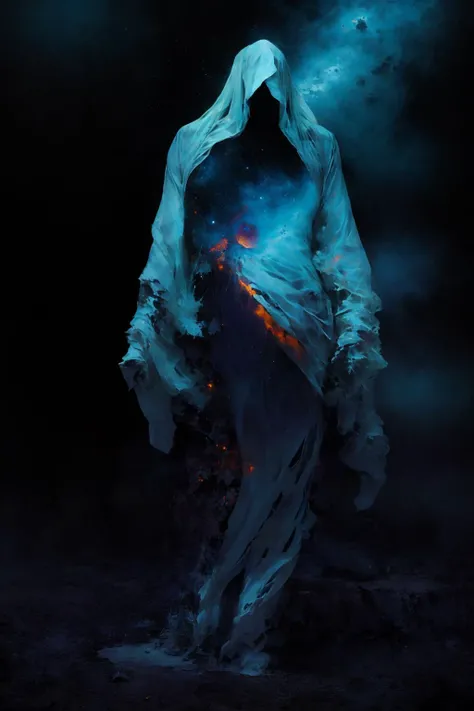 masterpiece, best quality, ultra high res, beautiful, visually stunning, elegant, incredible details,
<lora:w0rld - World Inside Body:0.7>,w0rld, universe, earth, galaxy, shooting star, scenery,from behind,dynamic pose,
<lora:g0s1 - Ghost:1>, g0s1,faceless, long sleeves,(no humans), torn fabric, (sleeves past wrists), empty, hollow,invisible,
lighting, motion blur, electricity,
<lora:LowRA:1>,