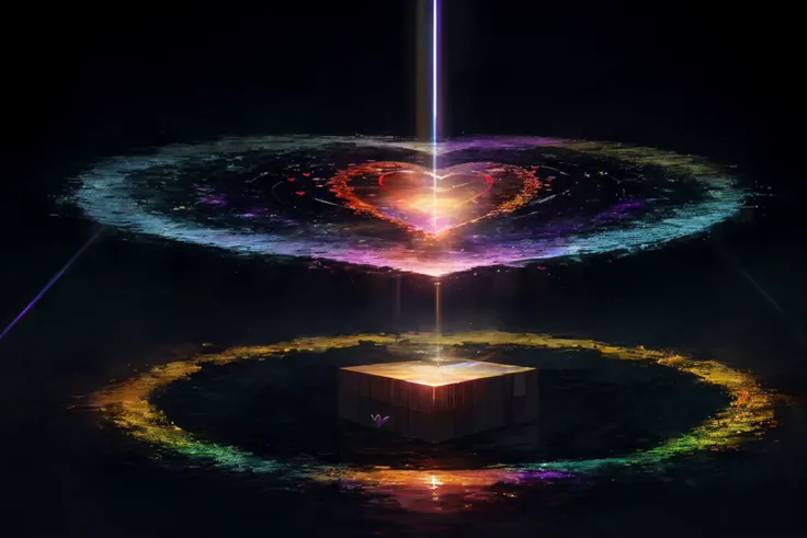 ((best quality)), ((masterpiece)), ((realistic)), (detailed), (heart:1.3) __constructor__ (OrchidPurple ,Diffusion,Brownian motion,Vertical lines,fire rainbow,Time perception,Bose-Einstein Condensate,Cube magic:1.0), ((masterpiece)), absurdres, HDR, <lora:add_detail:1>, <lora:LowRA:0.5>
