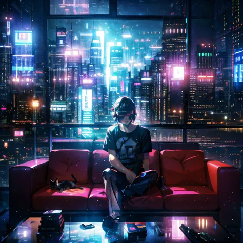 1boy, architecture, aurora, balcony, bookshelf, bridge, building, castle, cat, chain-link fence, city, city lights, cityscape, constellation, couch, crescent moon, earth \(planet\), east asian architecture, ferris wheel, full moon, galaxy, house, lamppost, light, light particles, lights, milky way, moon, moonlight, neon lights, night, night sky, pavement, planet, rooftop, scenery, science fiction, shooting star, sitting, sky, skyline, skyscraper, snow, snowing, solo, space, space craft, stadium, star \(sky\), starry sky, starry sky print, tanabata, telescope, tokyo \(city\), tower, town, window, <lora:add_detail:1> <lora:JW:1>