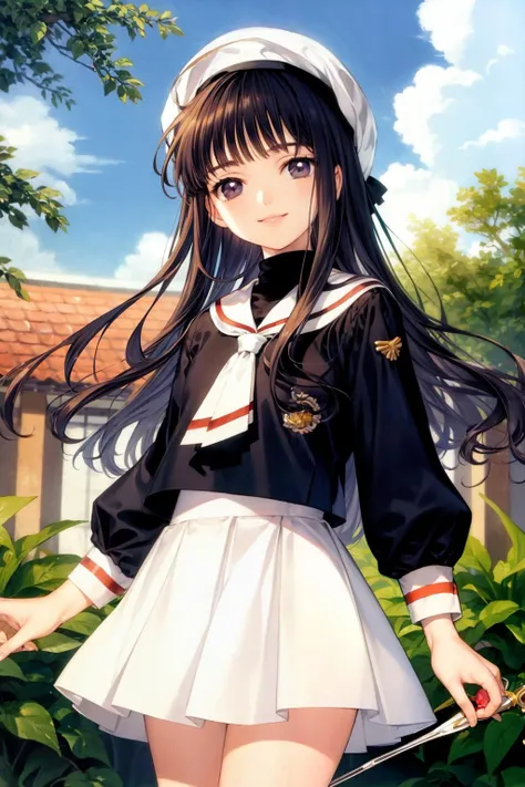 ((Highest quality)), ((masterpiece)), (detailed),
Running black-haired girl、youth、Sailor suit、fine、bright、smile、Speed