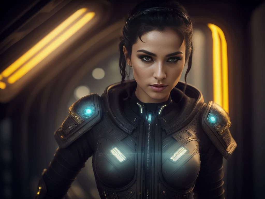 Futuristic realistic portraits