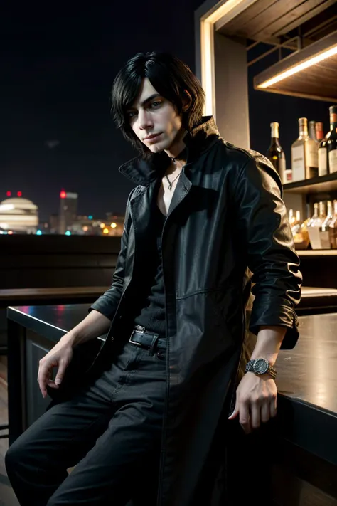 ((ultra detailed, masterpiece, absurdres))
<lora:DMC5V:0.9>
DMC5V, 1boy, solo, black hair, Within a vintage cigar lounge, polished gentleman's attire, rich mahogany and leather surroundings, confidently holding a cigar with a smoldering gaze