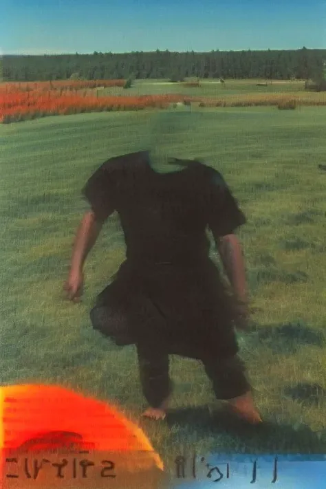 Weirdcore close-up of <ffurian> male character with beard, standing in arid hills grass, red sky, 90VHS, (<ffurian> close-up, in weird clothing 1.3), ffurian looking at viewer (y2k aesthetic 0.8), ms paint style <lora:ms-paint-lora:1> cult leader (sunny weather 1.8), the matrix , <lora:y2kaesthetic:0.7>, 3d render, lush, bloom, neon, half0ster, CCTV Style