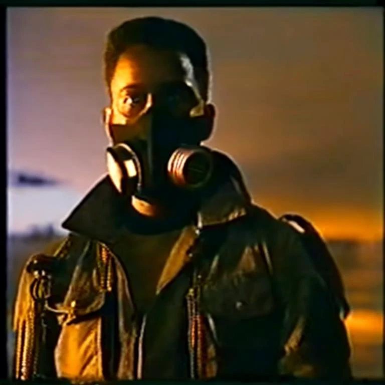 90VHS, vhs still from tv, vhs from documentary, vhs commercial, ((a soviet man wearking a gas mask on VHS style image like 80s)), ((high quality:1.2, masterpiece:1.2)),absurdres, high resolution,(8k resolution), 8k, 8kres, 8k res,high details, detailed and intricate, intricate details, high intricate details, absurd amount of details,((upper body:1.2)), portrait, Realism, VFX, Dramatic Lighting,Volumetric Lighting, Volumetric Light, Volumetric, <lora:90VHS-03:1>