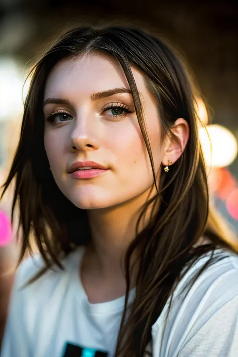 (maan_steenwinkel_V3:0.93), perfect hair, t-shirt, perfect eyes, (soft diffused lighting), bokeh, sharp focus on subject