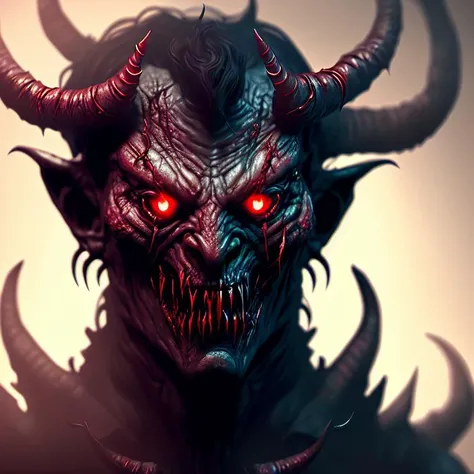 ((demon)), Horror , highly detailed, Ilustration, digital art, hd, 8k, soft lighting, dark, details, ultra-realistic,((full body)), (((profile face)))