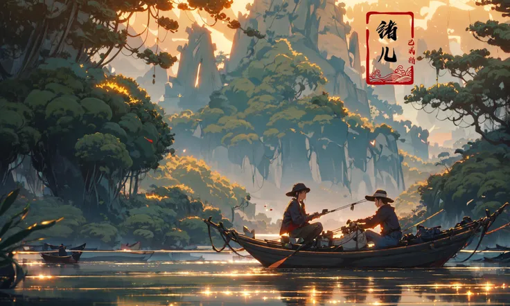 landscape, Guilin, China, iconic symbol of China's natural landscapes, Fishermen casting nets on the Li River with cormorant birds with a Cute girl touch, captured in the evocative style of the soft orange glow of the setting sun. A narrow alley on the right provides a glimpse of a tranquil garden filled with vividly blooming flowers. Ultra HD, 8K, with fine details, bringing the textures of the scene alive. Featuring: Lomography , Extreme wide portrait , 3D rendering , symmetrical composition , UHD , Wide angle lens,
Ink style, A shot with tensiondetailed backgroundDouble exposure,masterpiece, professional artwork, famous artwork,
Buddha statue
<lora:~Q?-\ql4nY+:0.8>